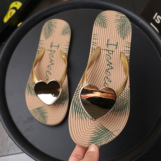 Heart Flip Flops