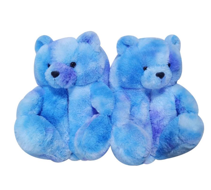 Cute Teddy Bear Plush Slippers